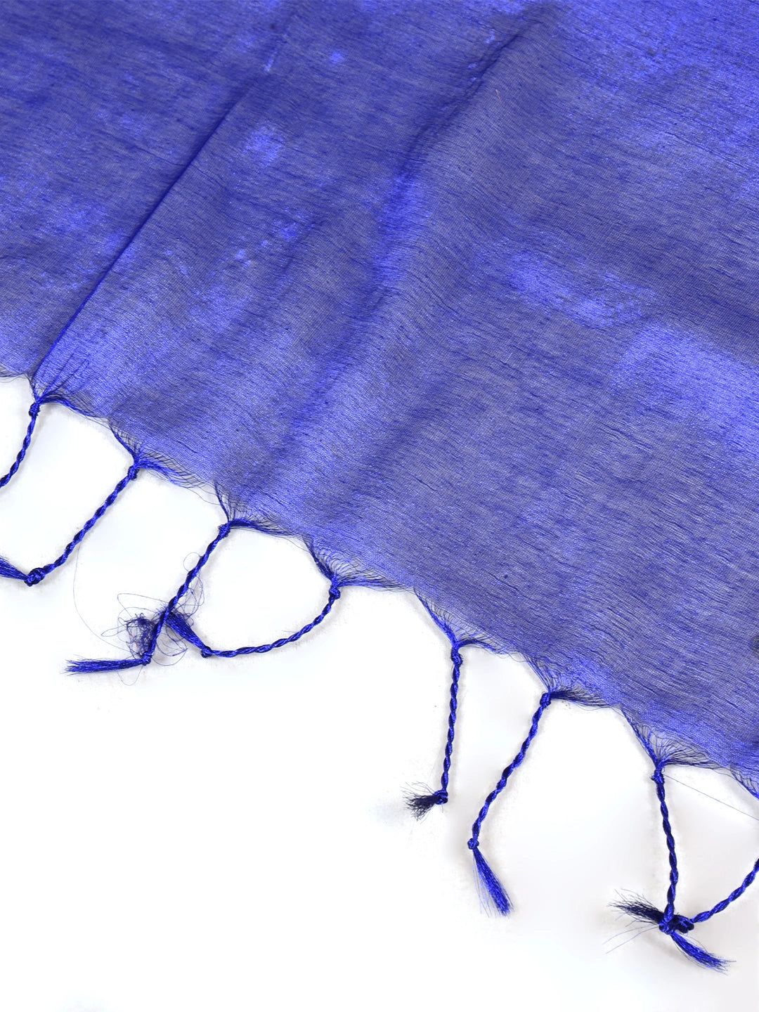 Neelsagar | Ink Blue Handloom Tissue Saree image 5