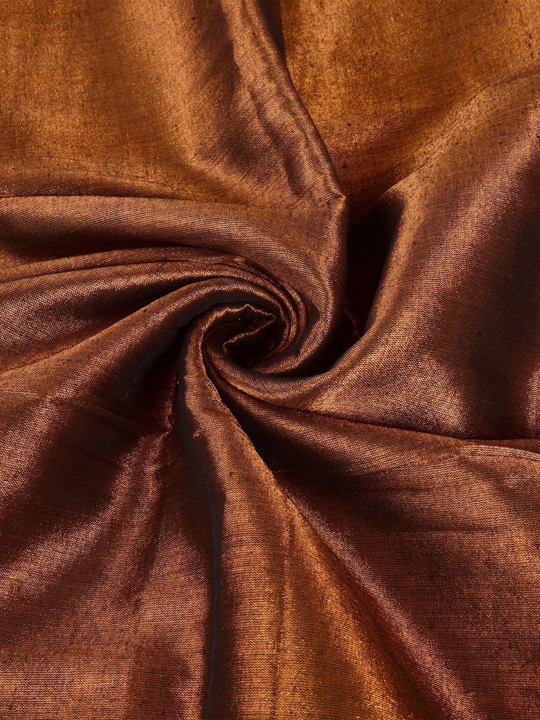 Copper Blossom | Copper Handloom Tissue Saree image 5