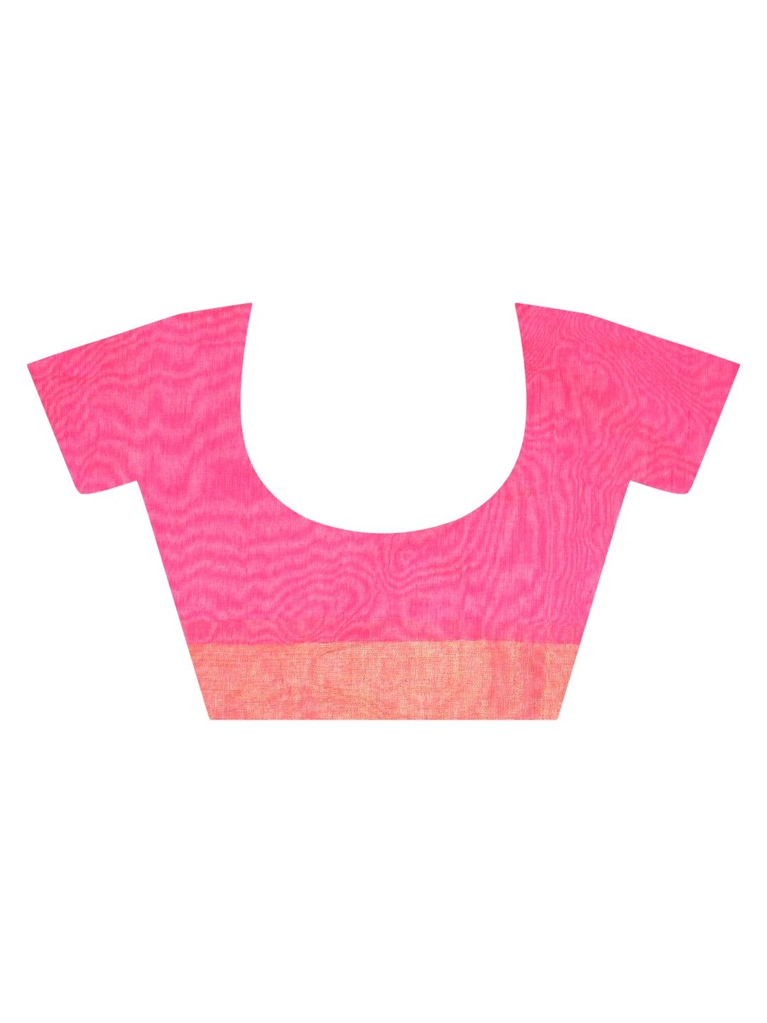 Rosair | Pink Handloom Linen Saree image 6