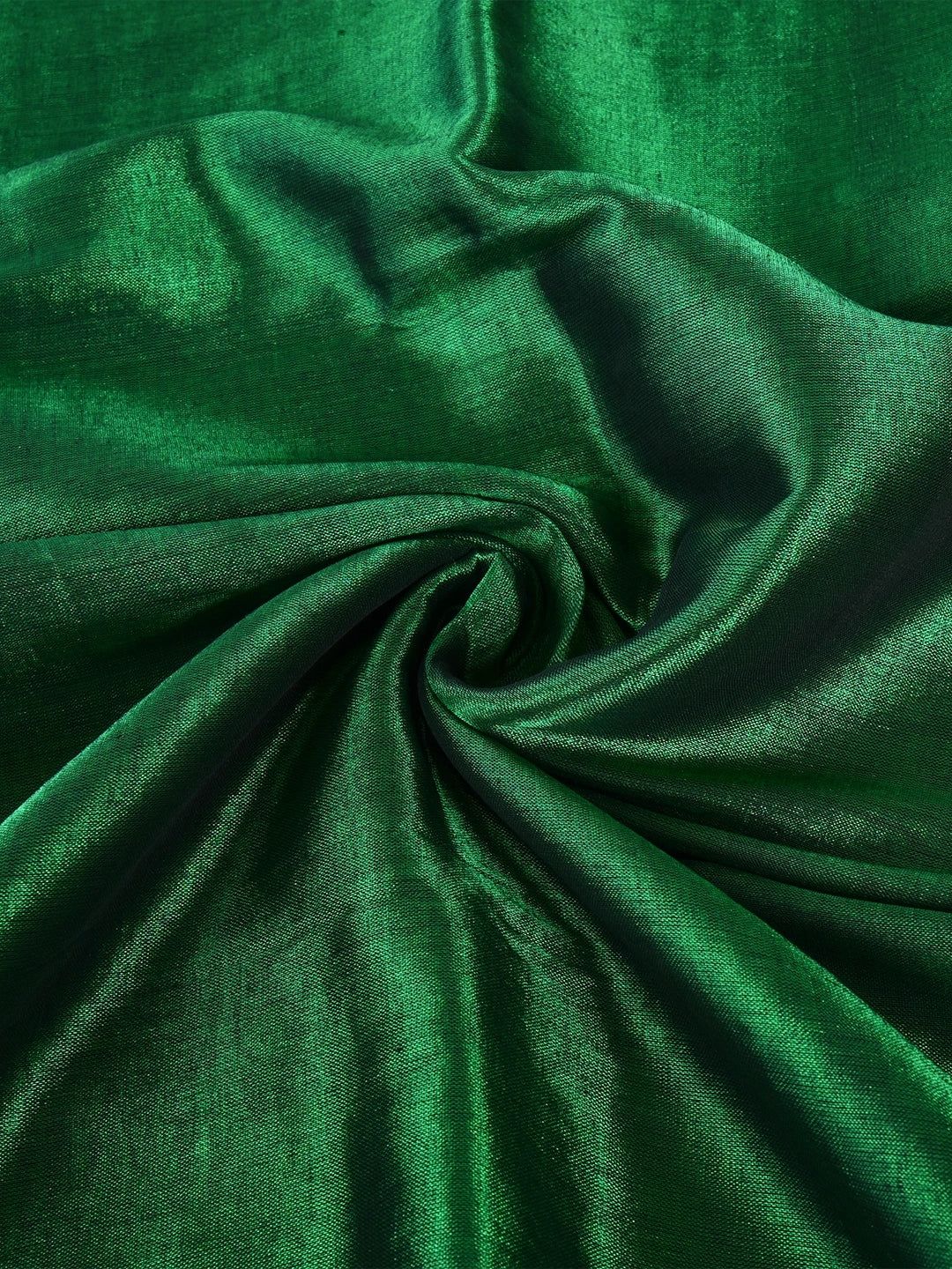 Hara Noor | Bottle Green Handloom Tissue Saree image 6