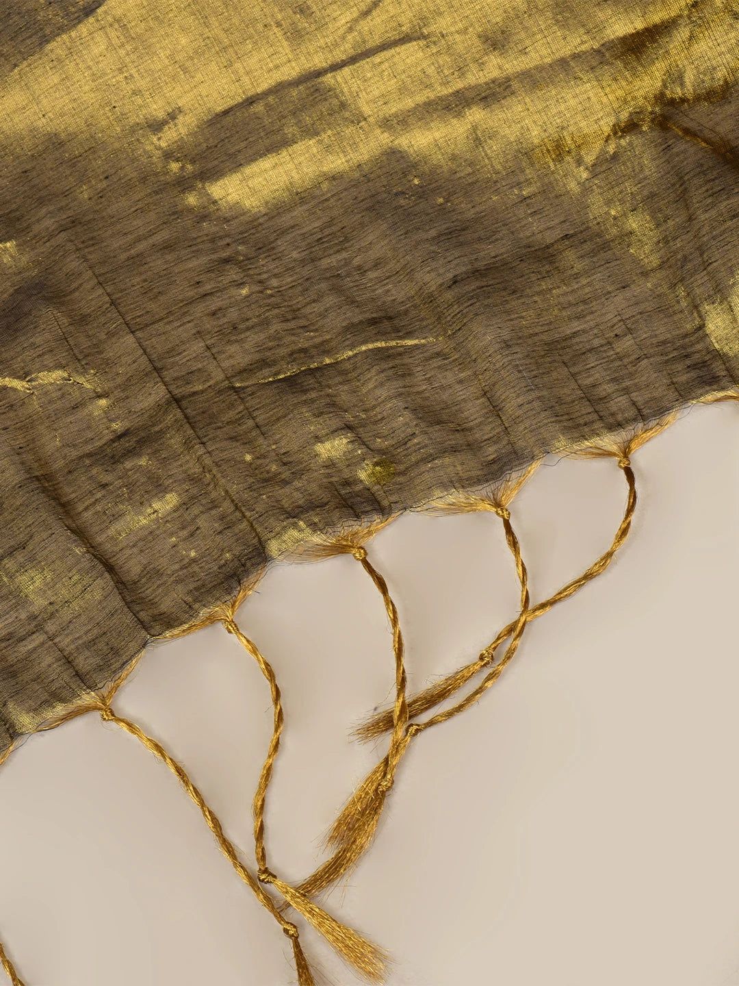 Swarnika | Gold Handloom Tissue Saree image 6