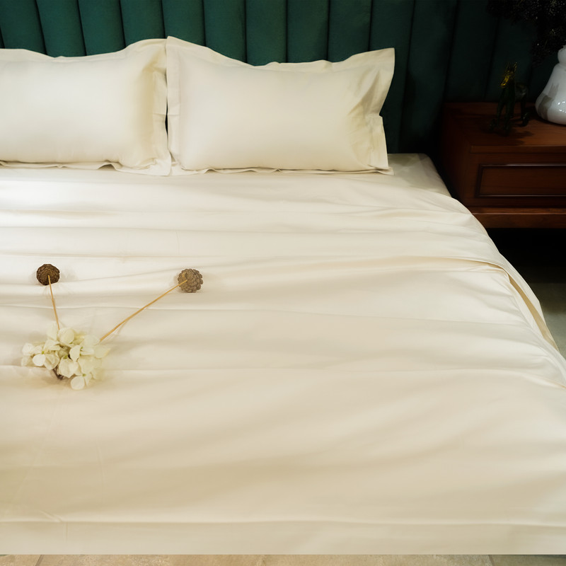 Beige Bliss Bed Sheet- Queen-228.6cmx259.08cm-300 Thread Count image 2
