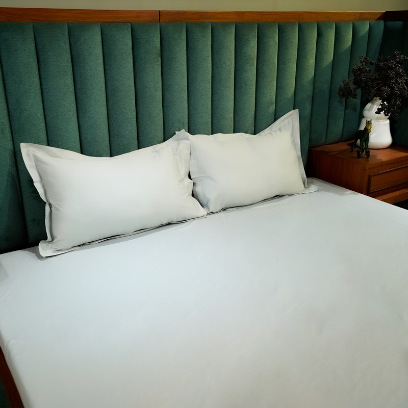 Grey Elegance Bed Sheet- Queen-228.6cmx259.08cm-300 Thread Count image 2
