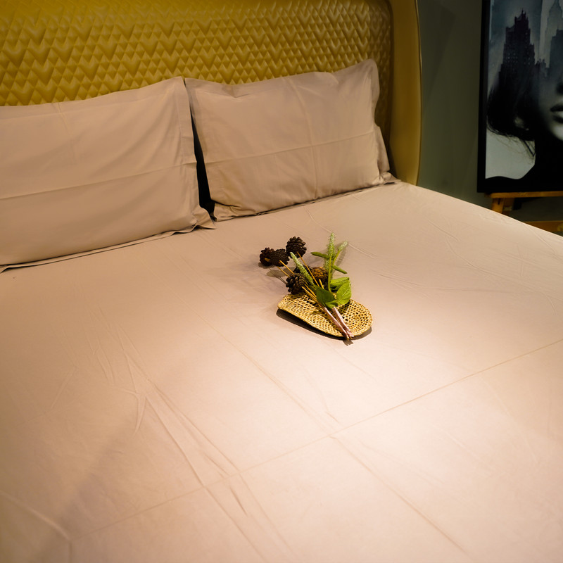 Coffee Dream Bed Sheet- King-274.32cmx274.32cm-500 Thread Count image 2
