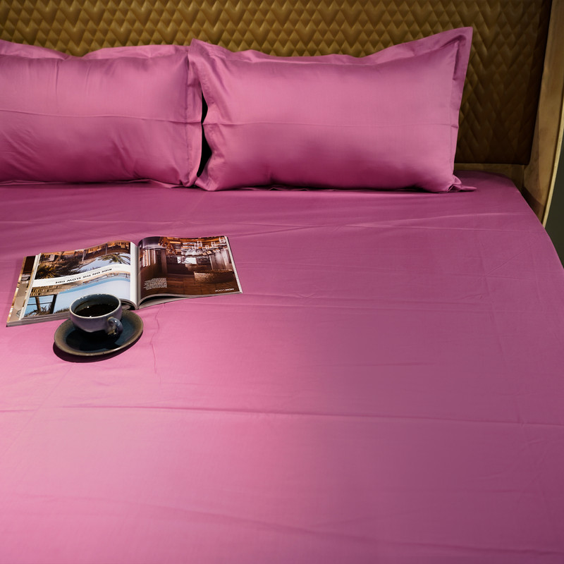 Pink Paradise Bed Sheet- King-274.32cmx274.32cm-500 Thread Count image 2