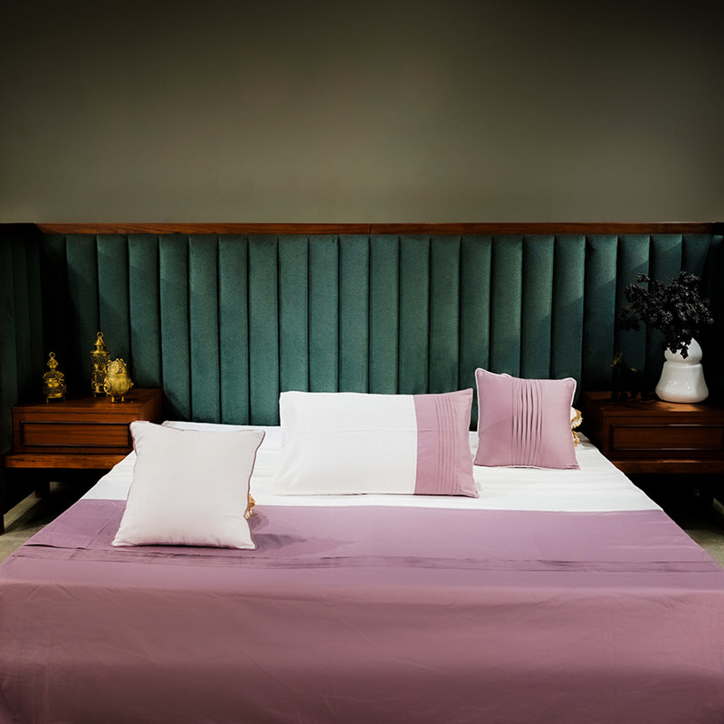 Colorplay Stripe Majestic Sapphire Bed Sheet- King-274.32cmx274.32cm-300 Thread Count image 2