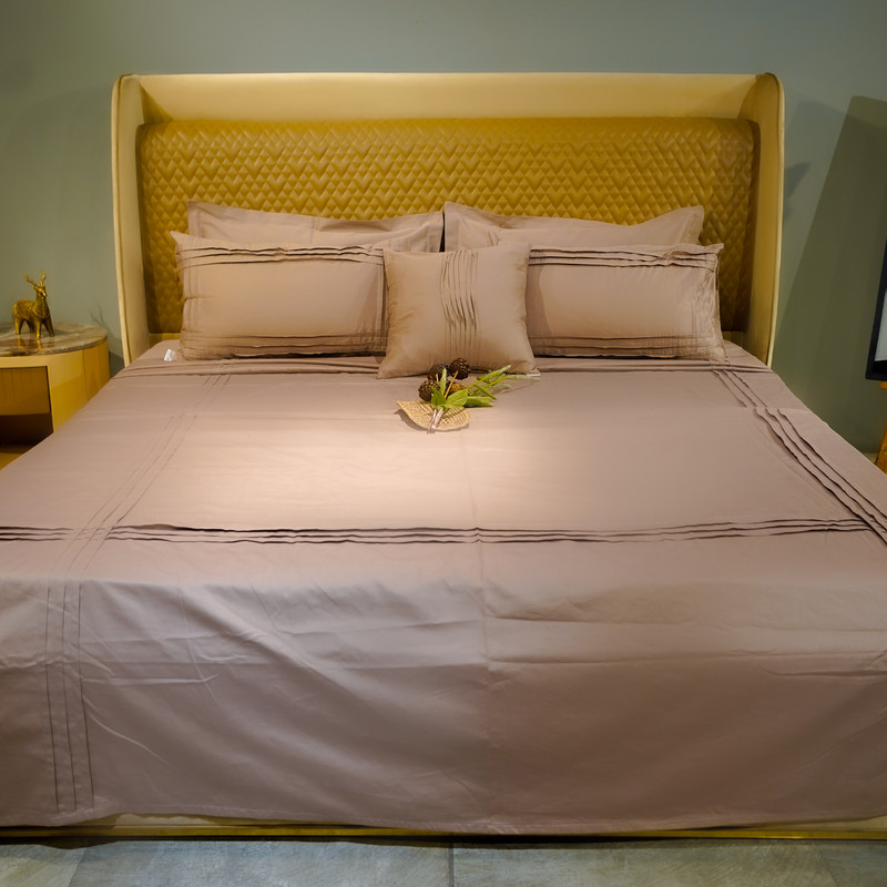 Cotton Bloom Azure Whisper Bed Sheet- King-274.32cmx274.32cm-300 Thread Count image 2