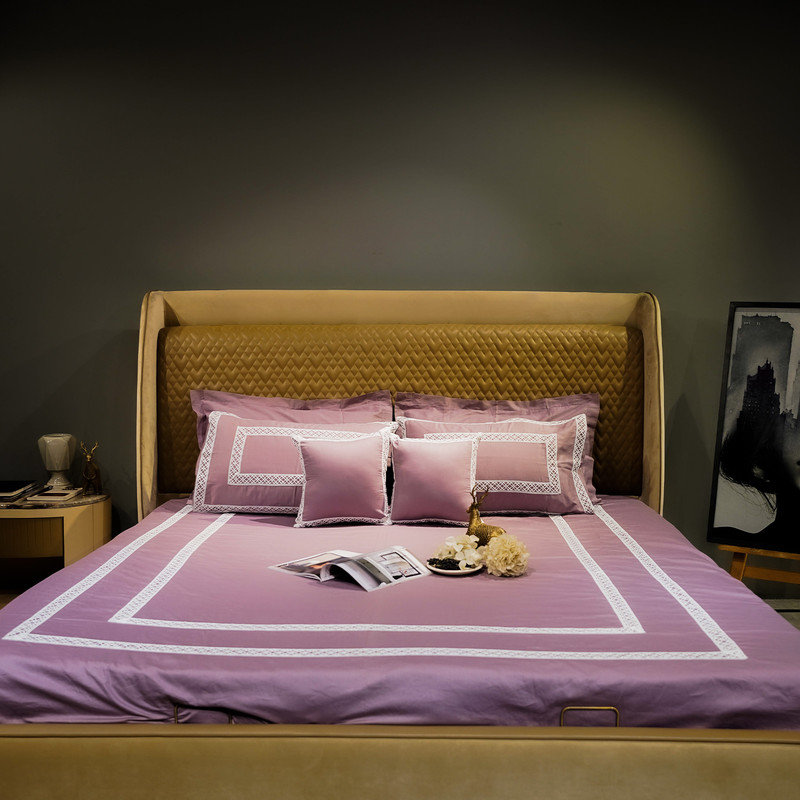 Cotton Bloom Mystic Moss Bed Sheet- King-274.32cmx274.32cm-500 Thread Count image 2