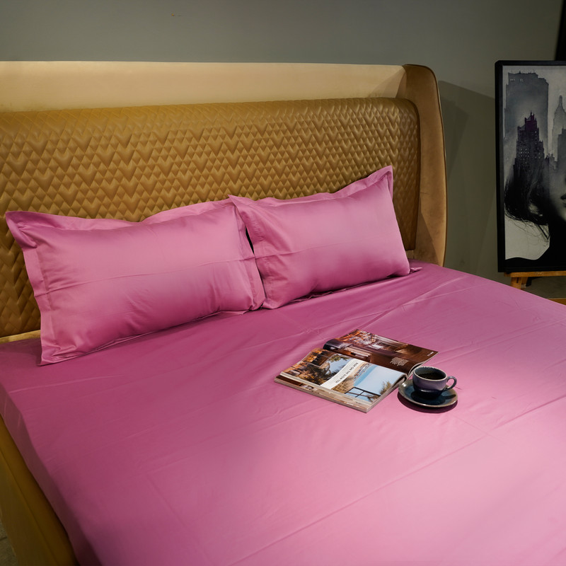 Pink Paradise Bed Sheet- Queen-228.6cmx259.08cm-300 Thread Count image 3