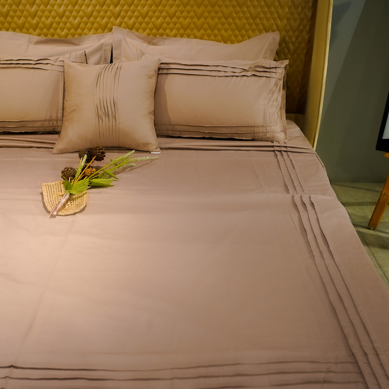 Cotton Bloom Azure Whisper Bed Sheet- King-274.32cmx274.32cm-300 Thread Count image 3