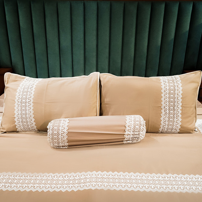 Chic Mocha Bed Sheet- King-274.32cmx274.32cm-500 Thread Count image 4