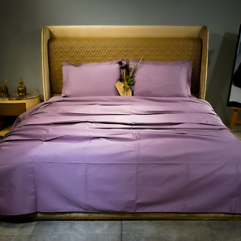 Lavender Luxury Bed Sheet- Queen-228.6cmx259.08cm-300 Thread Count image 5