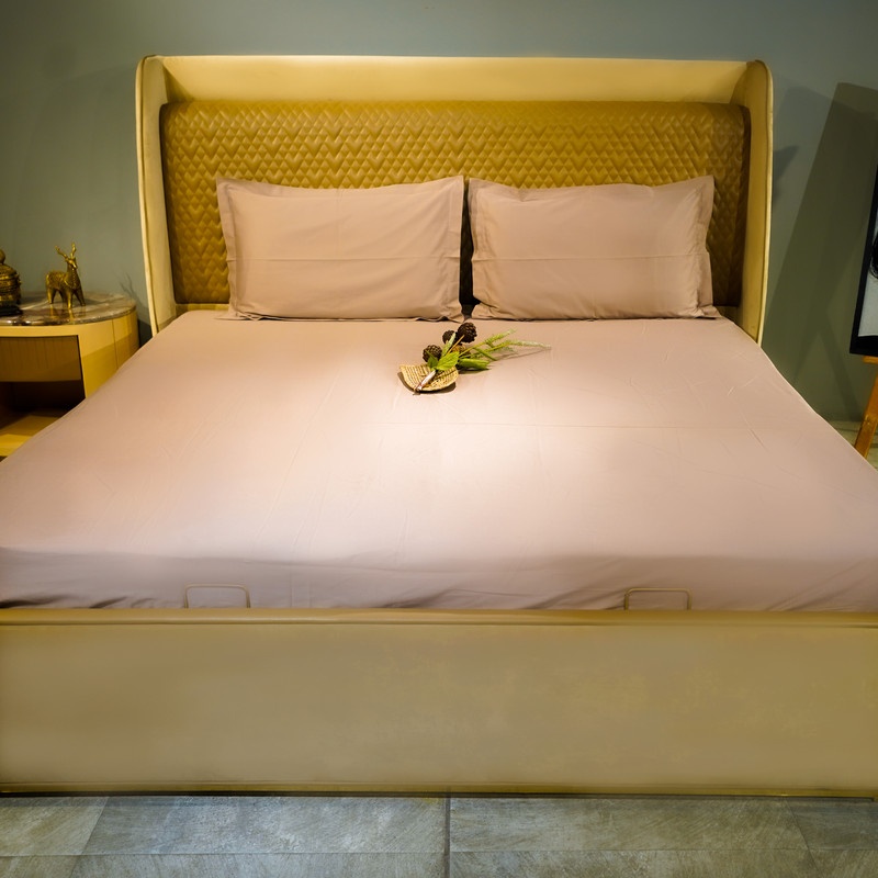 Coffee Dream Bed Sheet- King-274.32cmx274.32cm-500 Thread Count image 5