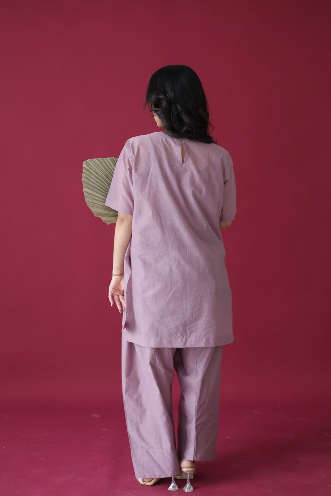 Mauve Reverie Farshi Coord Set image 4