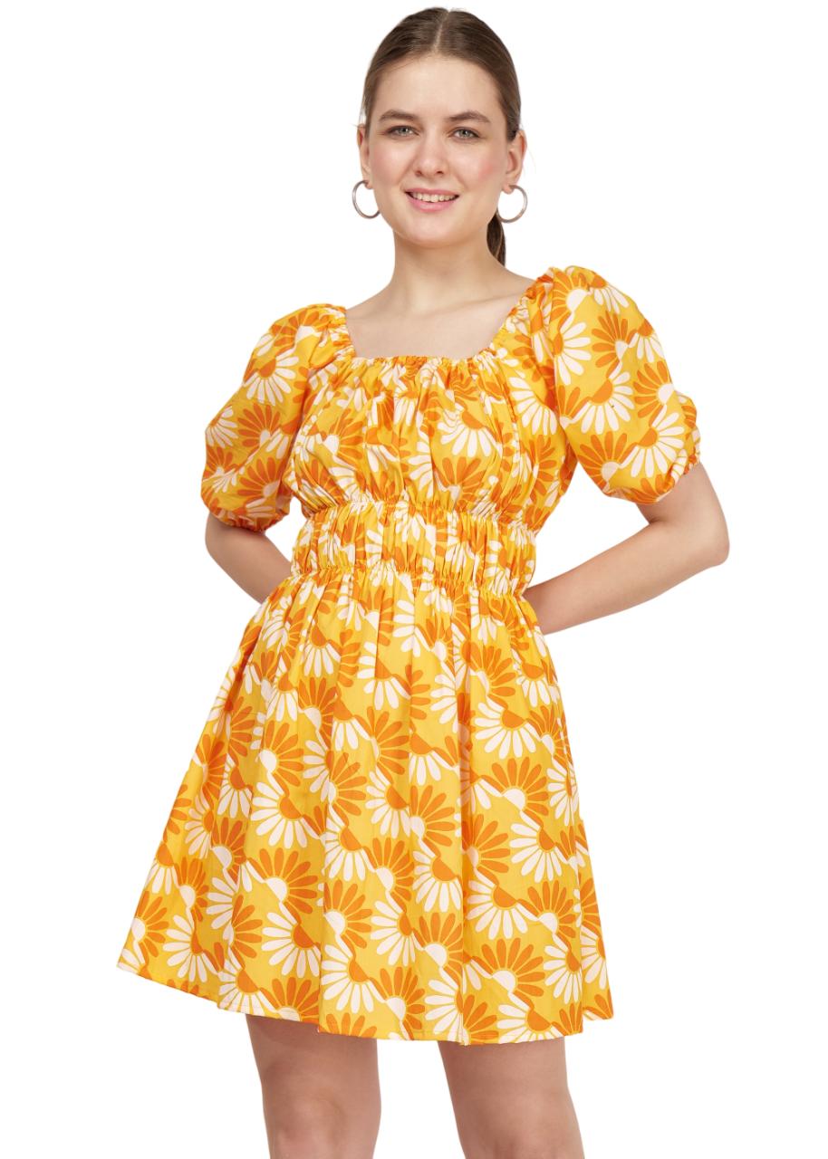 Yellow Sunflower Dress image 4