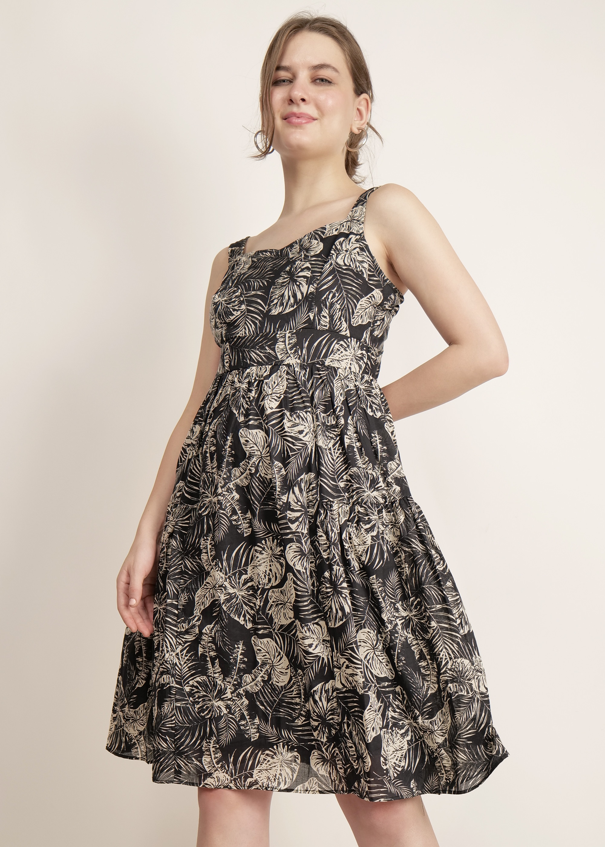 Charcoal Charm Black Dress image 9