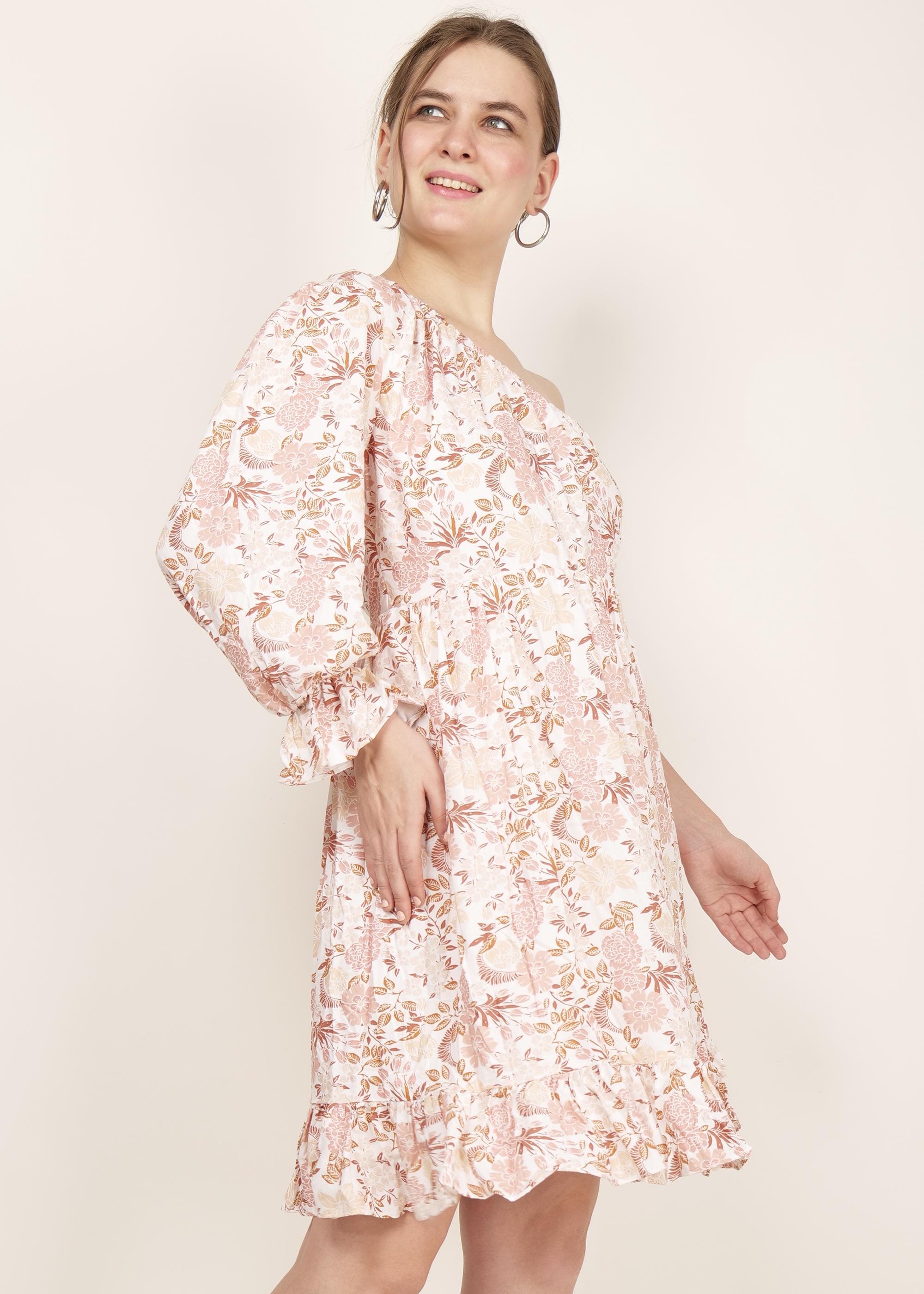 Bare Shoulder Ivory Dress image 6