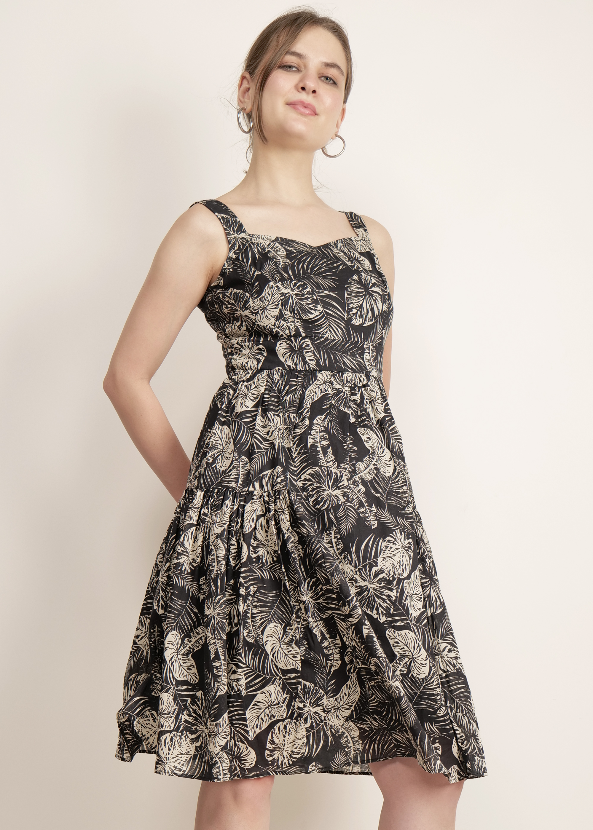 Charcoal Charm Black Dress image 10