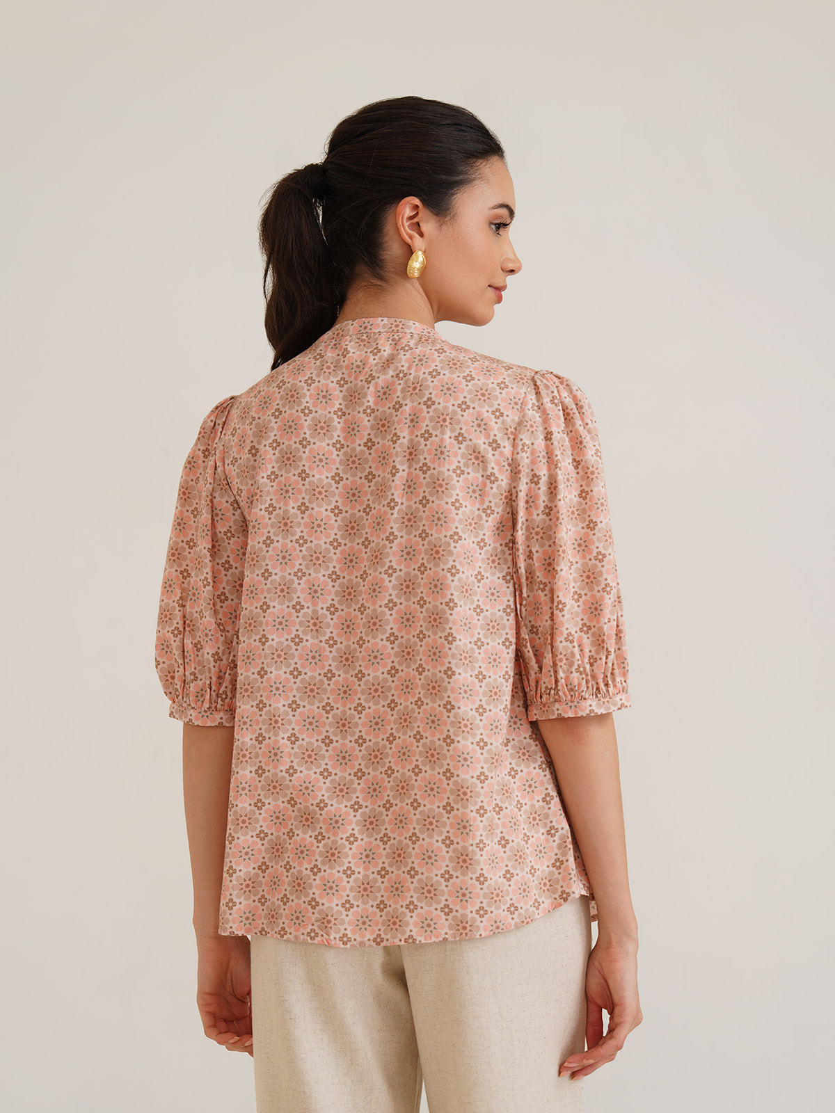 Poppy - Organic Bamboo Printed Top image 3