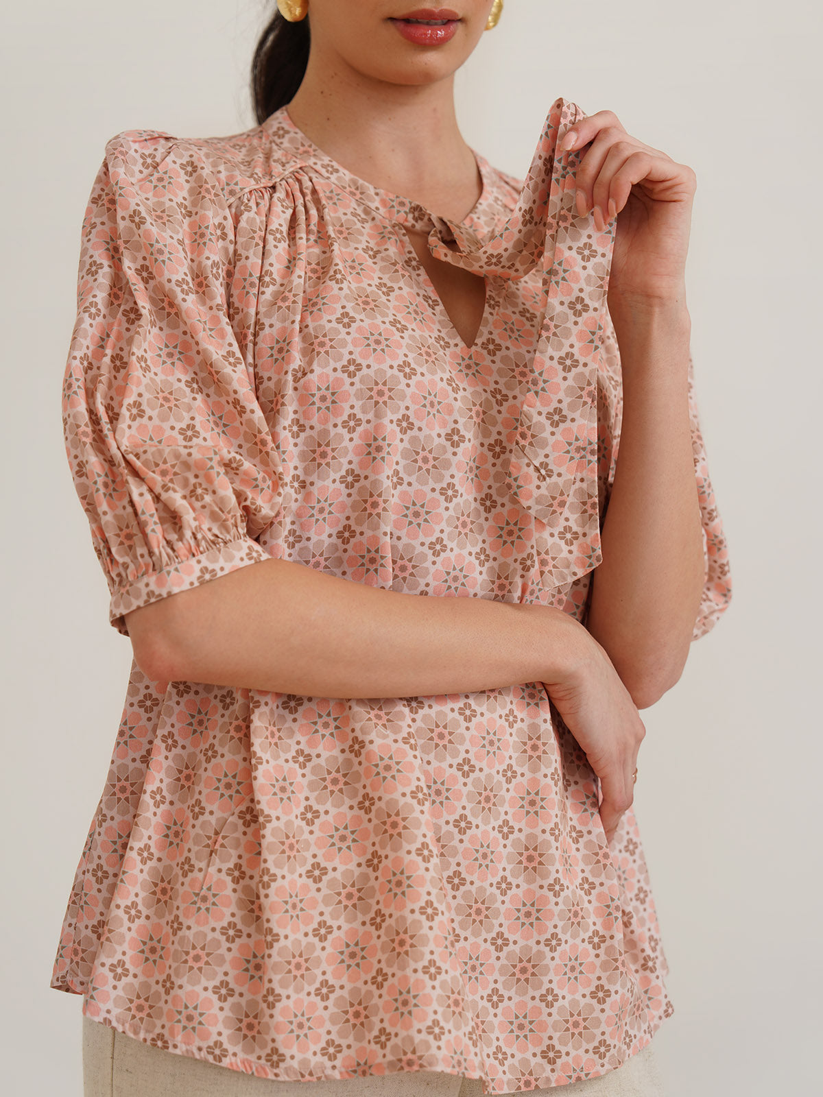 Poppy - Organic Bamboo Printed Top image 4