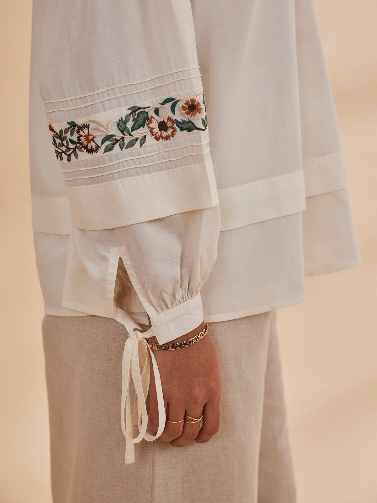 Sasha - Organic Bamboo Embroidered Top image 2