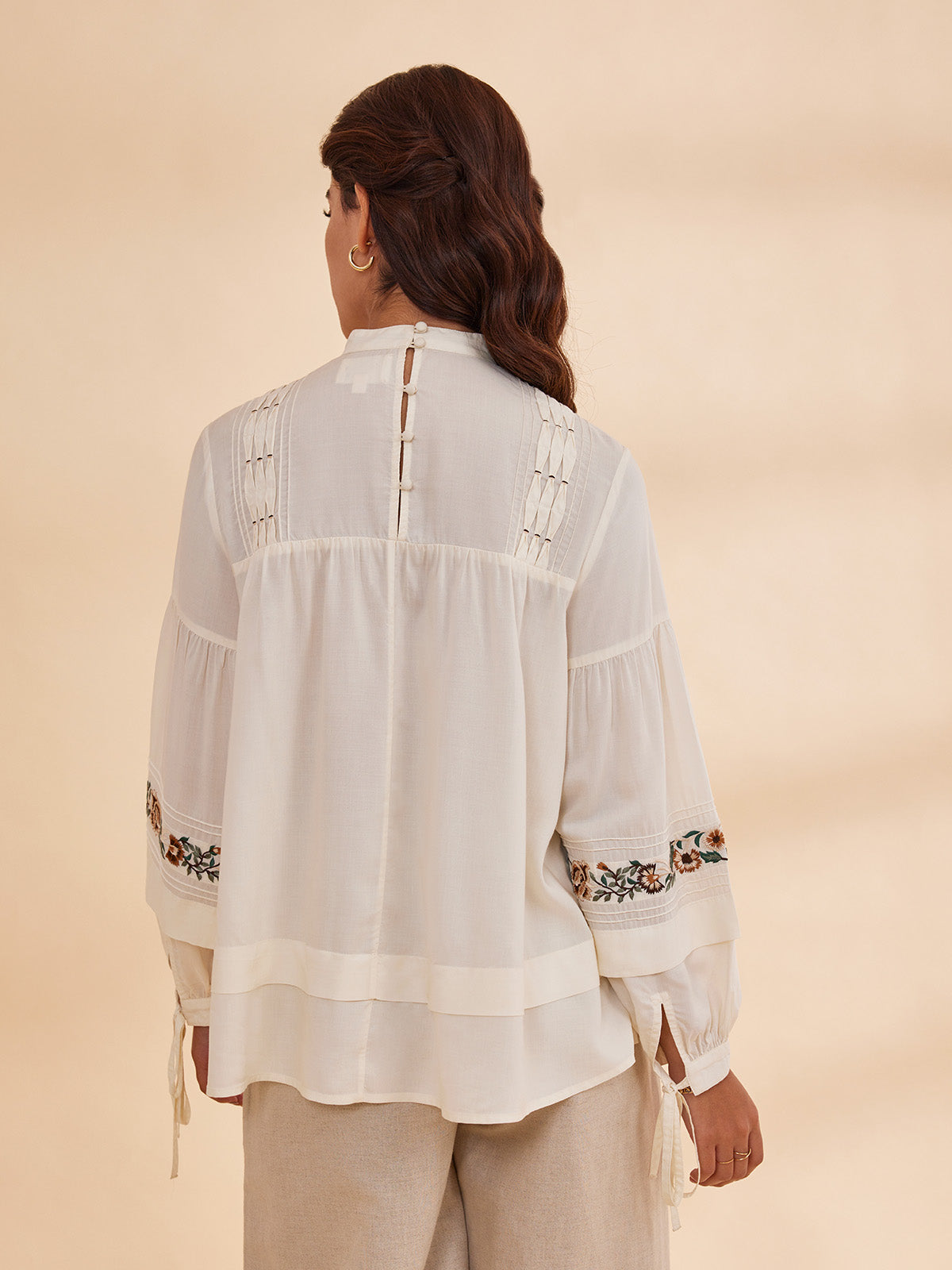 Sasha - Organic Bamboo Embroidered Top image 7