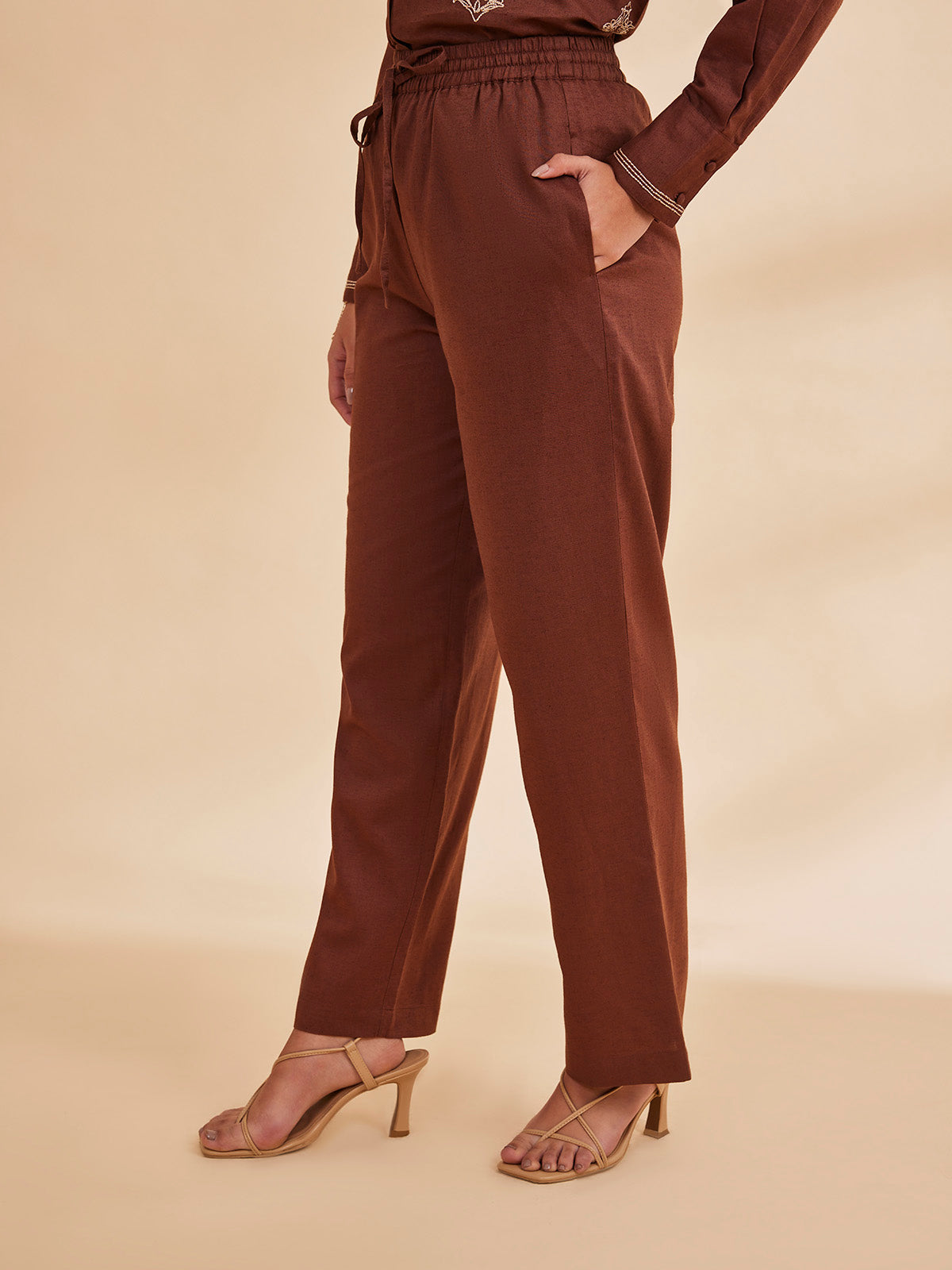 Inaya - Straight Legged Linen Pants image 3