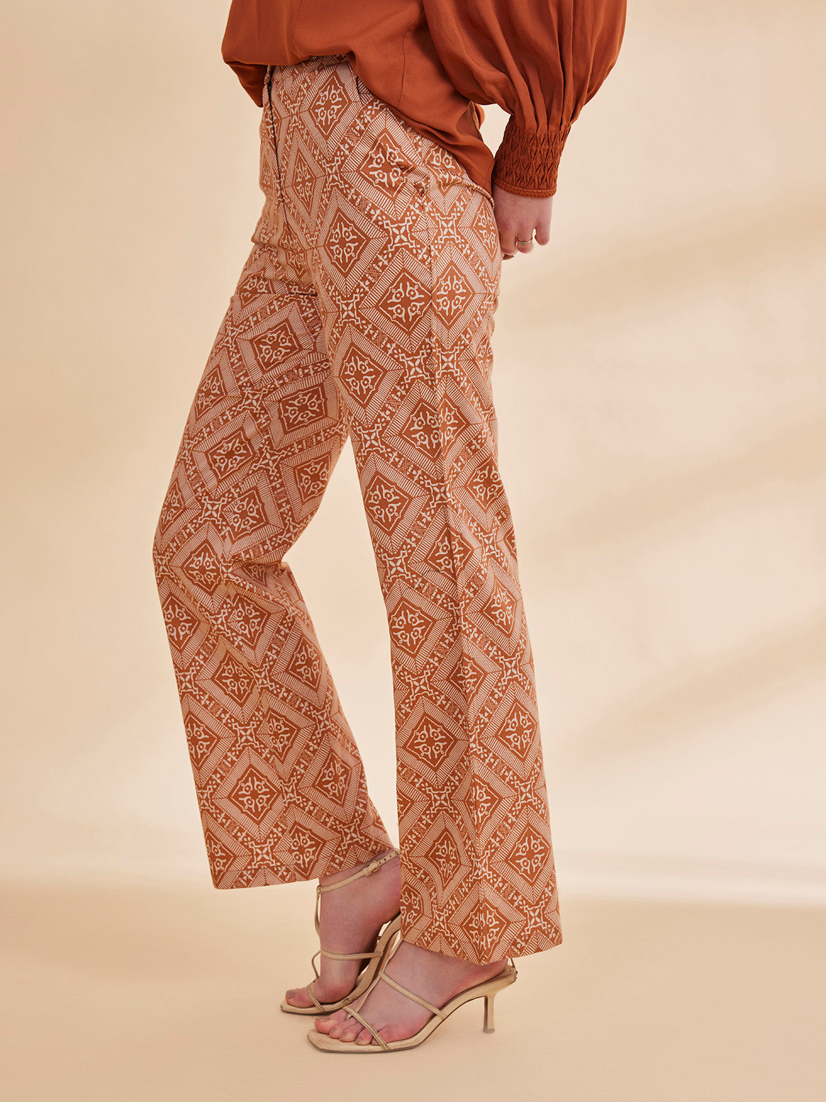 Nurit - Printed Organic Cotton Trousers image 2
