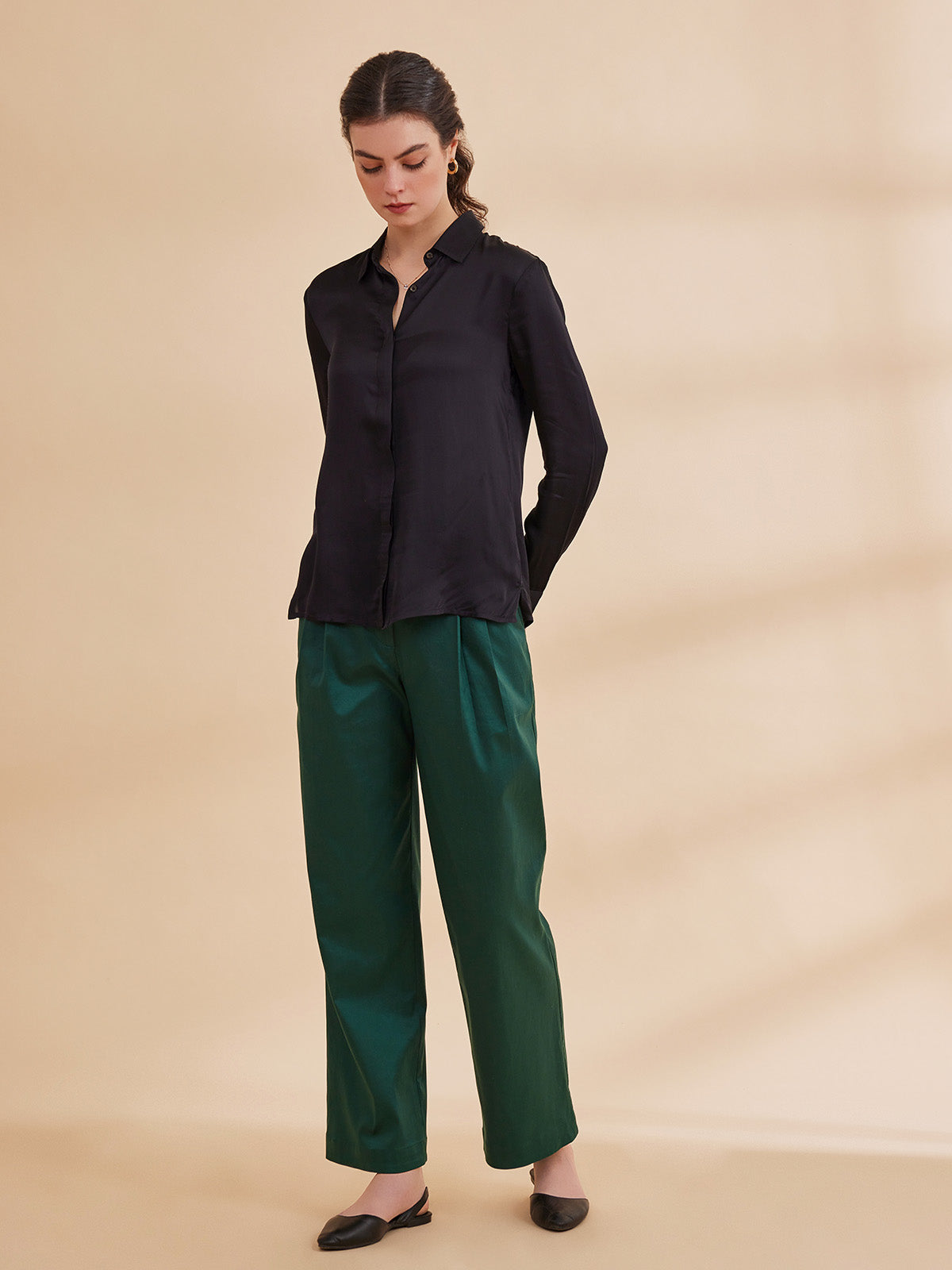 Zahara - Structured Organic Cotton Trousers image 5