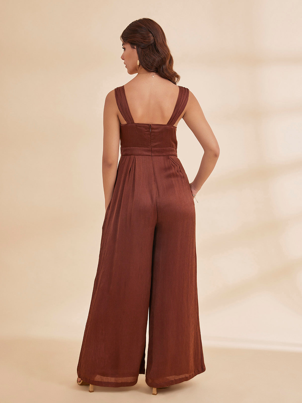 Farasha - Fit And Flare Chiffon Jumpsuit image 7