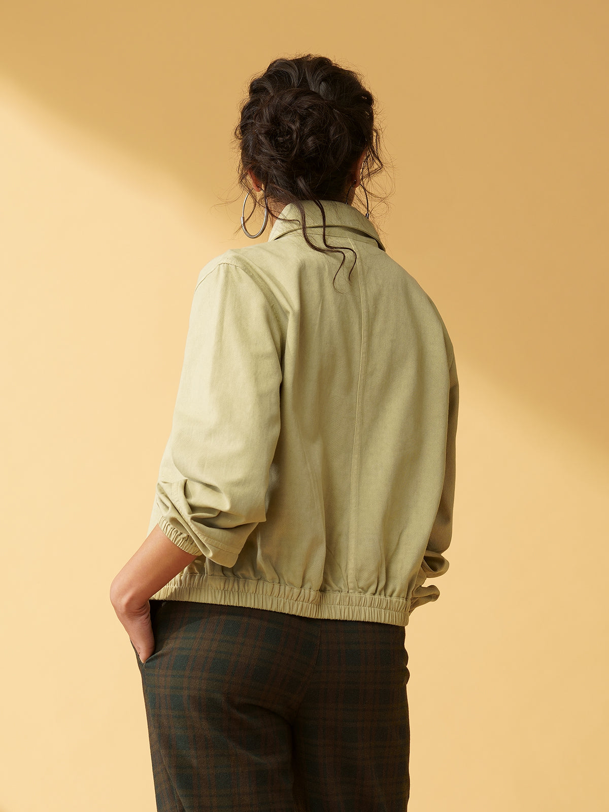 Mizuki - Casual Cotton Twill Bomber Jacket image 2