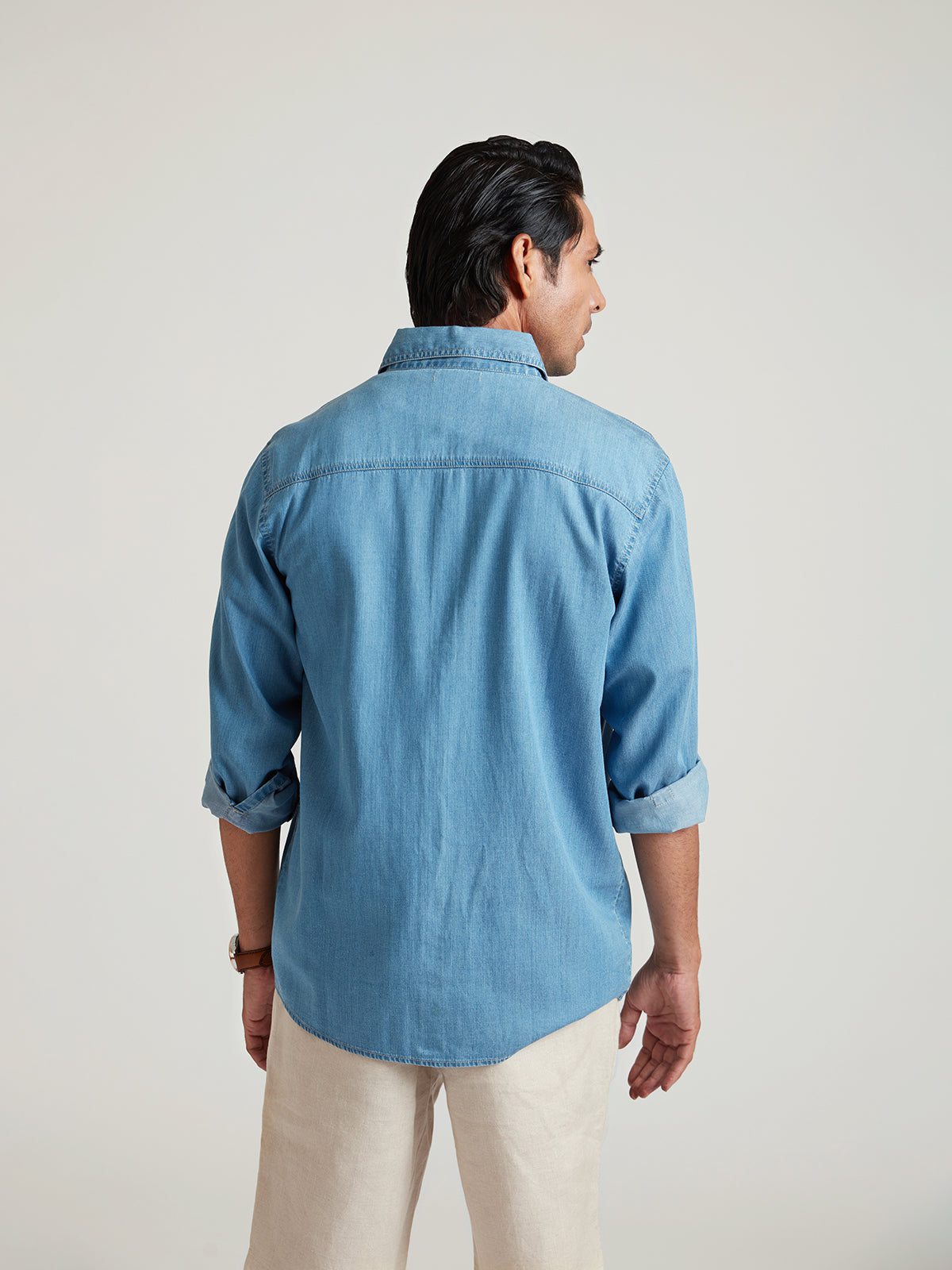 Admund - Eco-friendly Semi-formal Denim Shirt For A Sustainable image 6