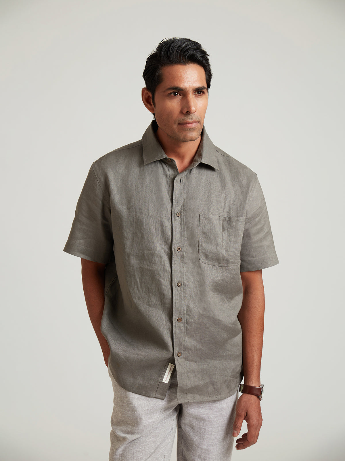 Arthur - Classic Half Sleeves Linen Shirt image 4