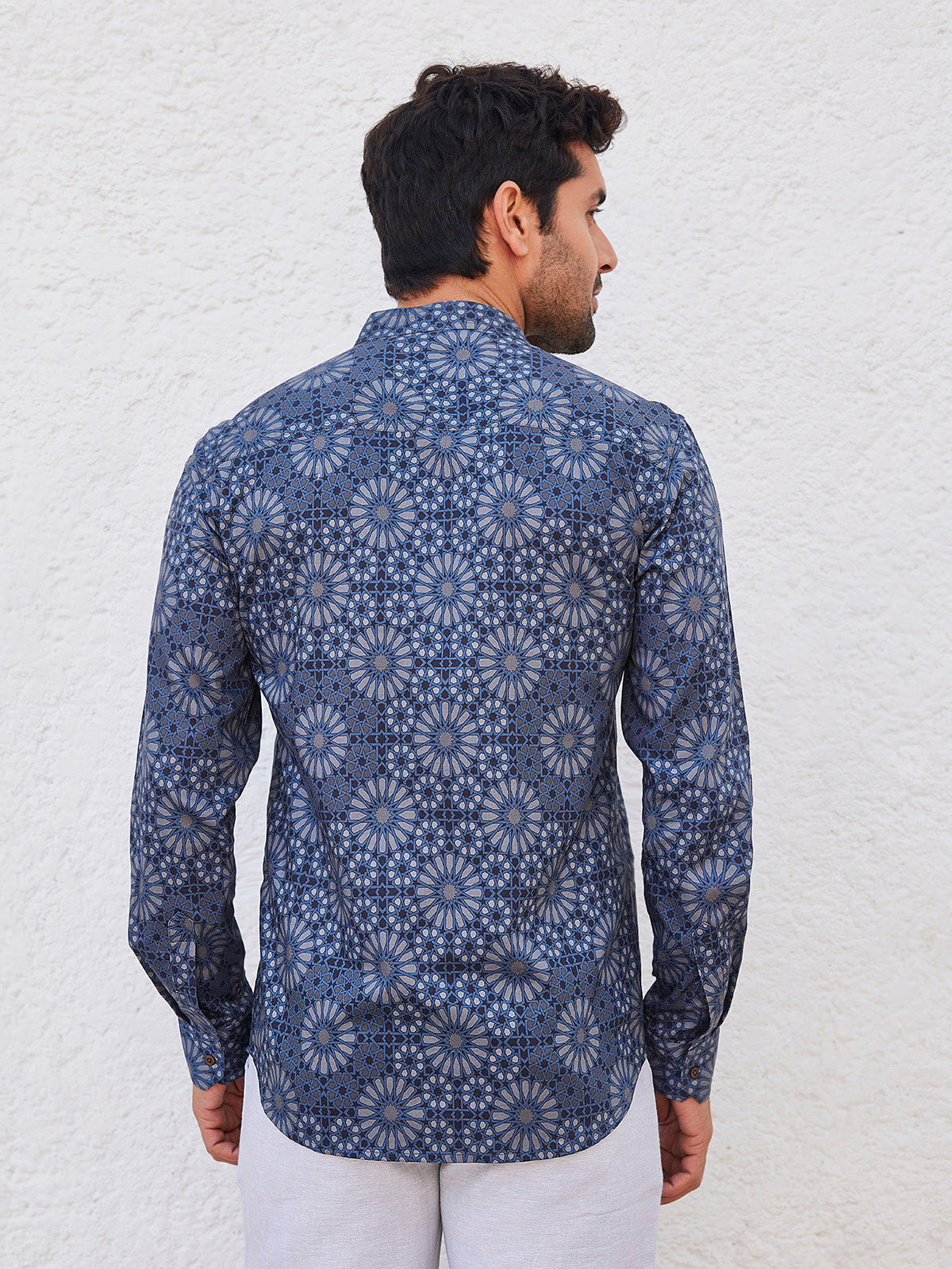 Murat - Printed Round Neck Organic Cotton Shirt image 3