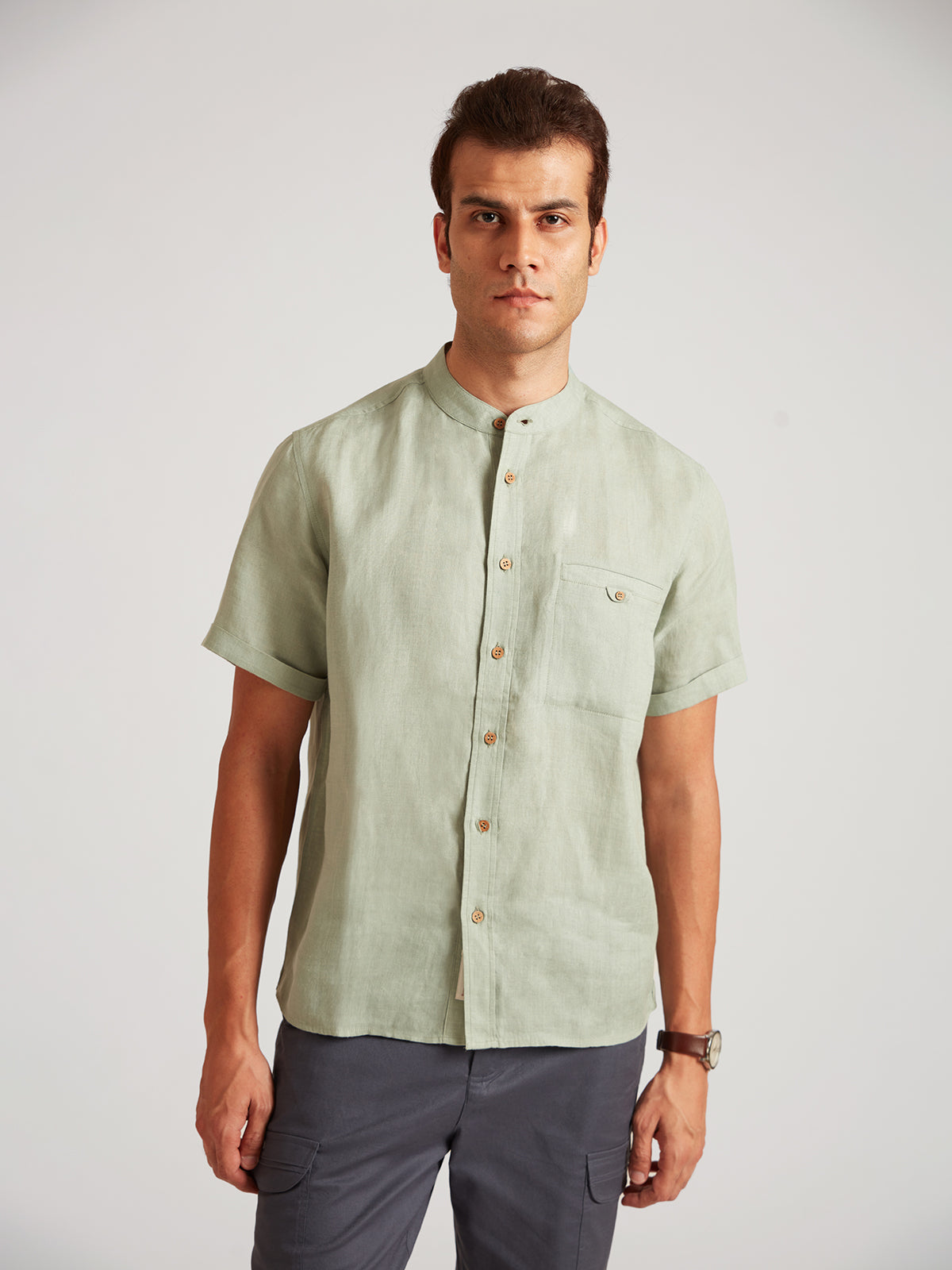 Neo - Casual Half Sleeve Linen Shirt image 3