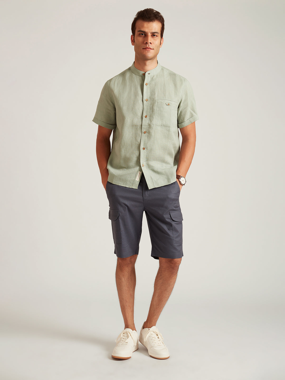 Neo - Casual Half Sleeve Linen Shirt image 4