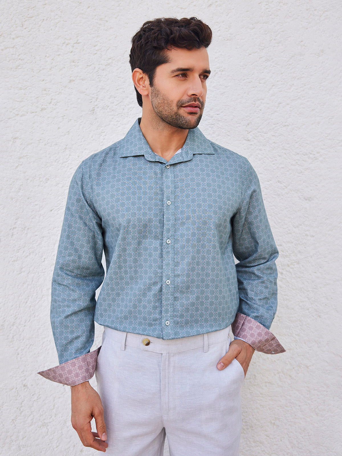 Riyaz - Formal Printed Organic Cotton Shirt image 4