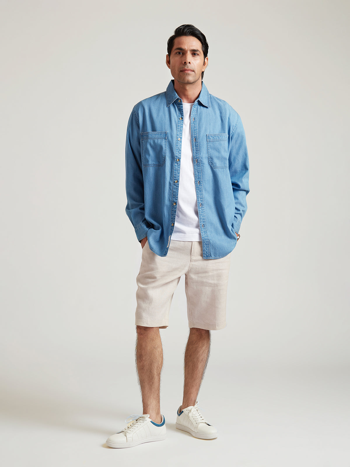 Admund - Eco-friendly Semi-formal Denim Shirt For A Sustainable image 7