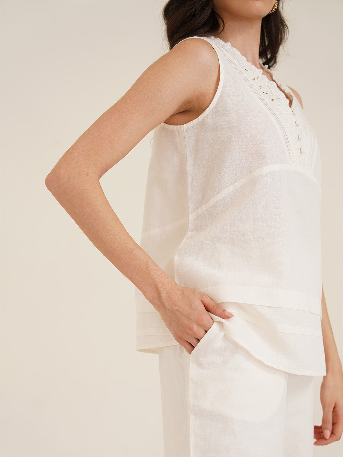 Apollo- Relaxed Organic Linen Top image 10