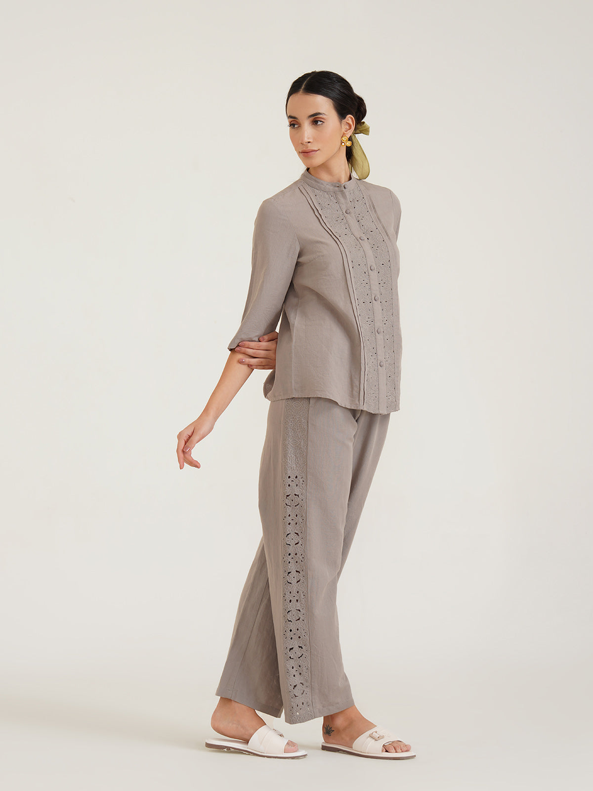 Ariel - Embroidered Linen Shirt image 6
