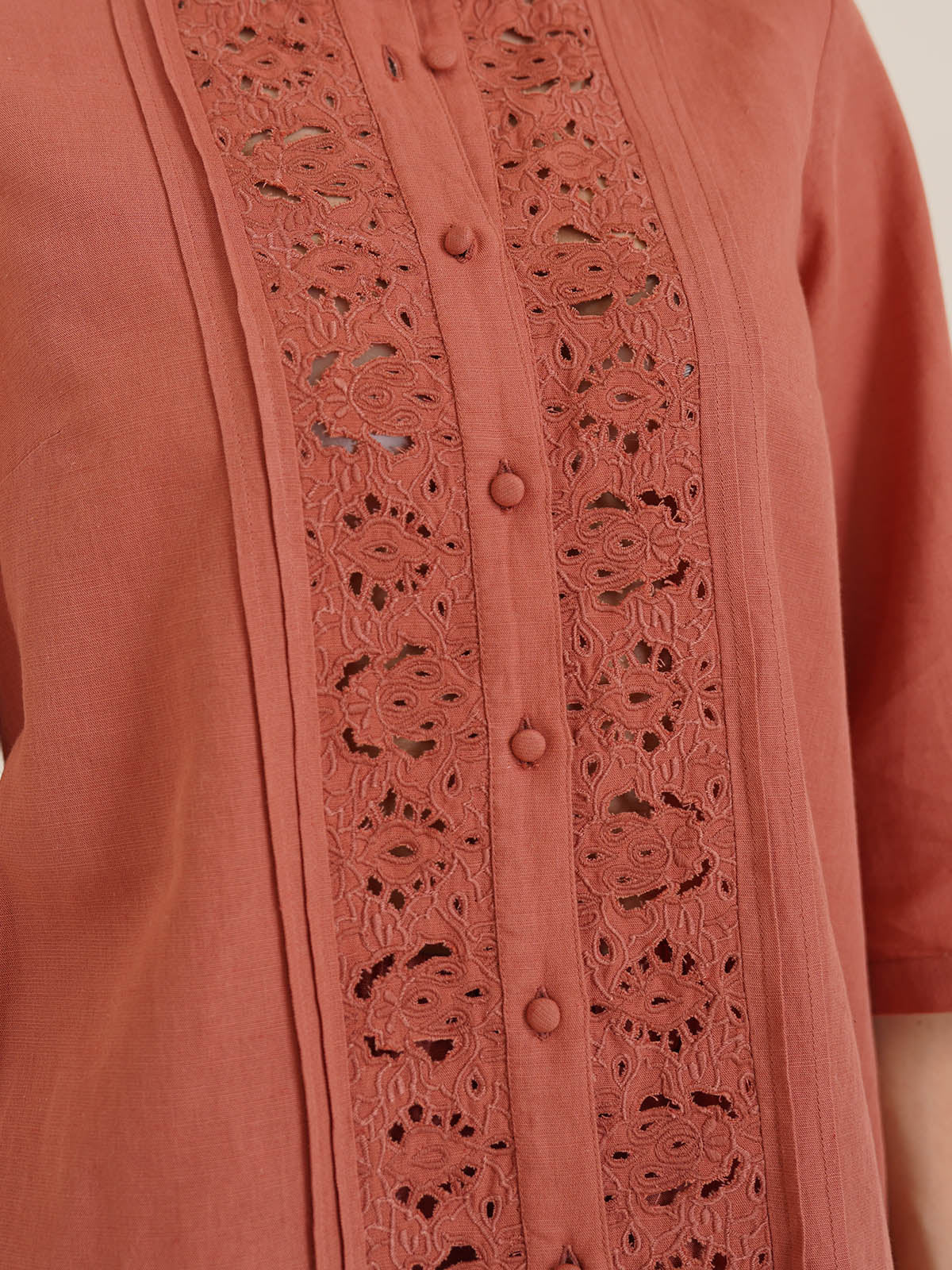 Ariel - Embroidered Linen Shirt image 10