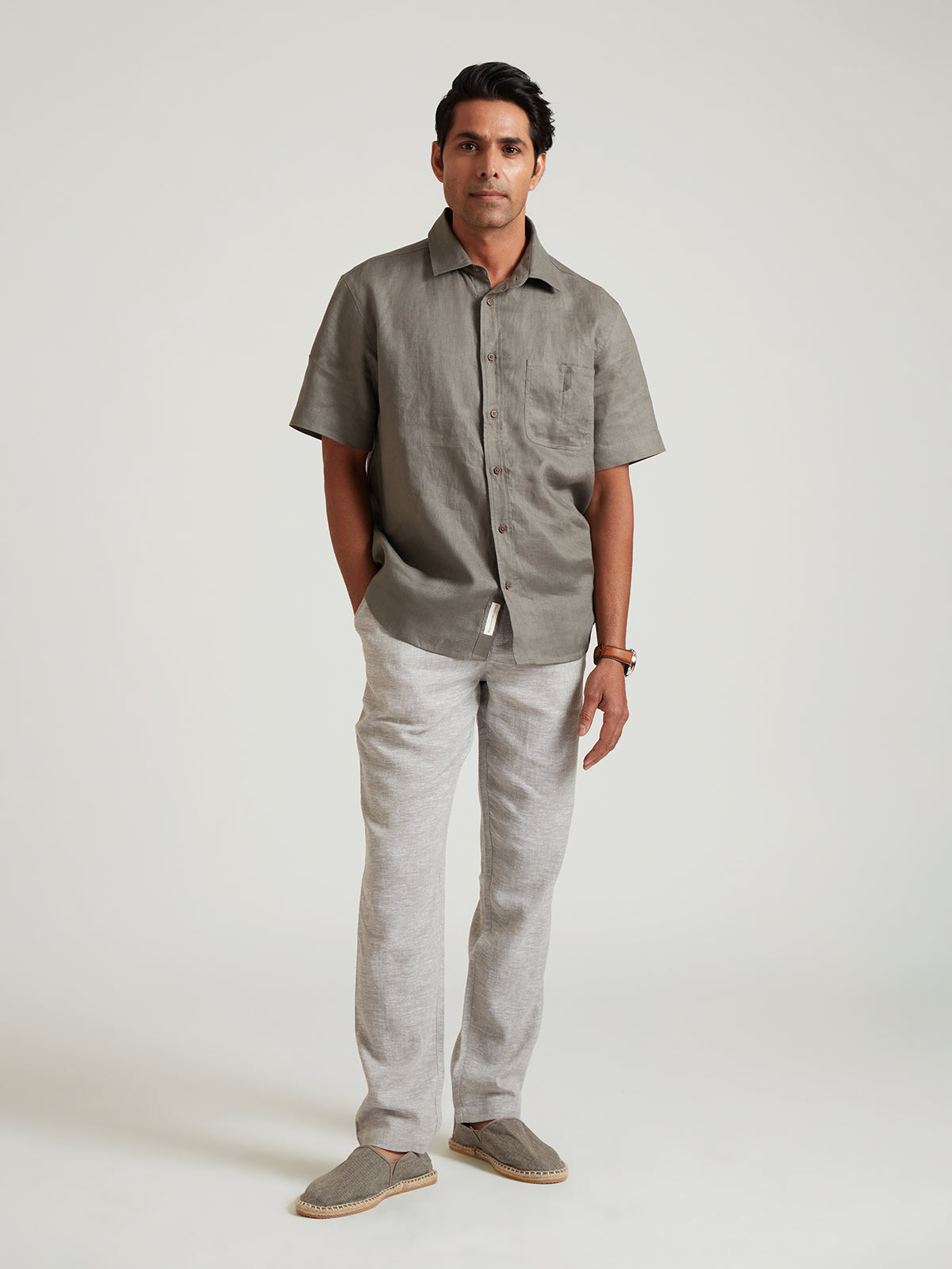 Arthur - Classic Half Sleeves Linen Shirt image 5