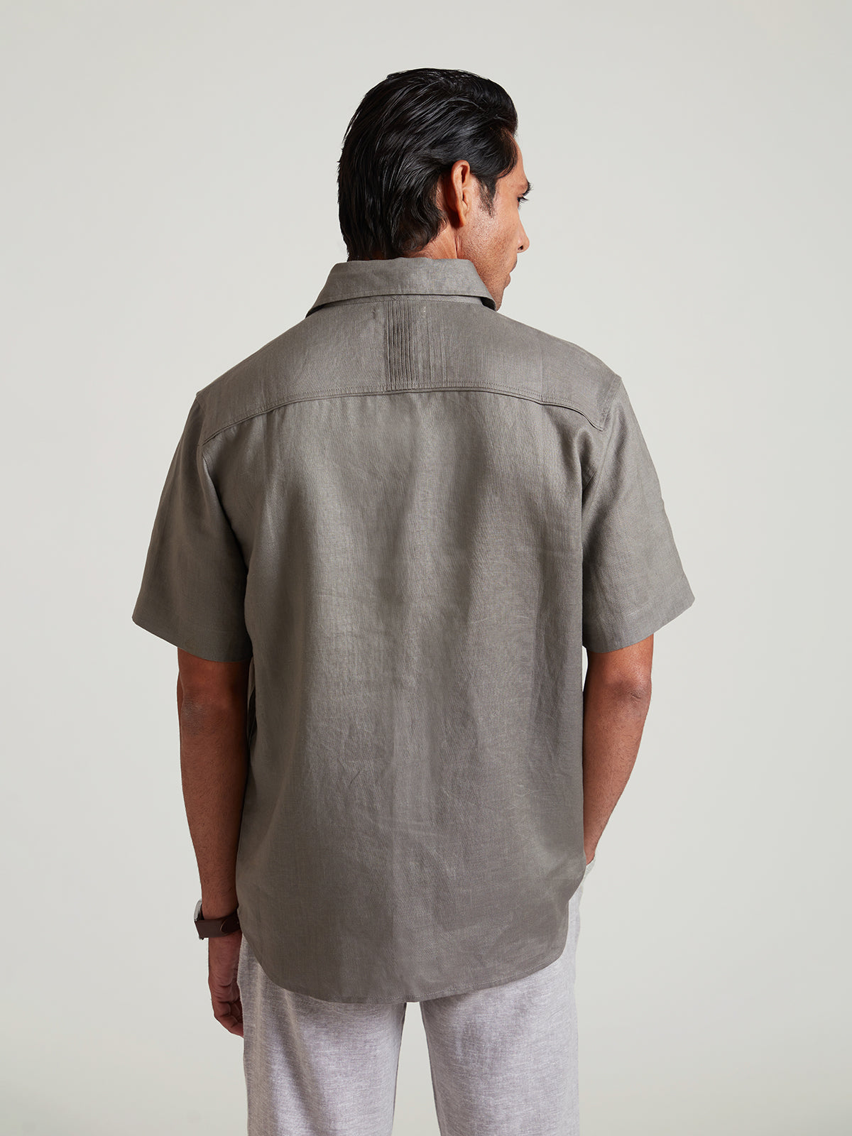 Arthur - Classic Half Sleeves Linen Shirt image 6