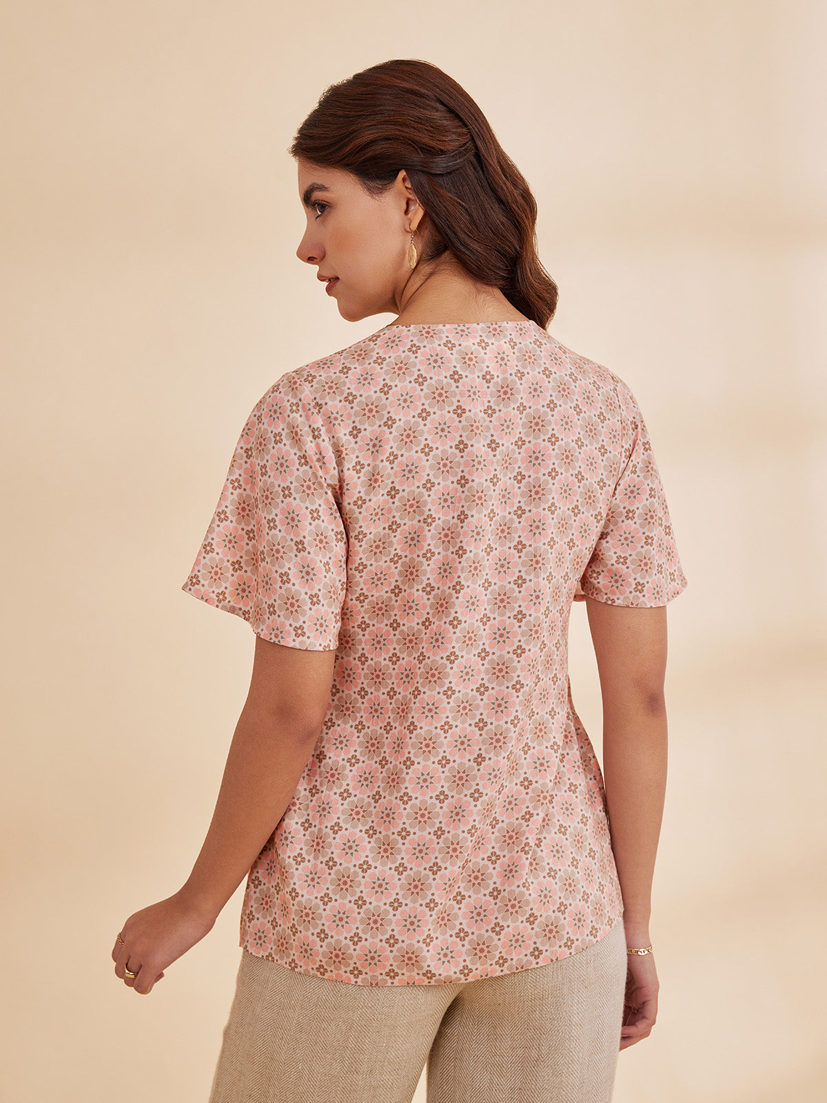 Bahia - Organic Bamboo Printed Fit And Flare Top image 6