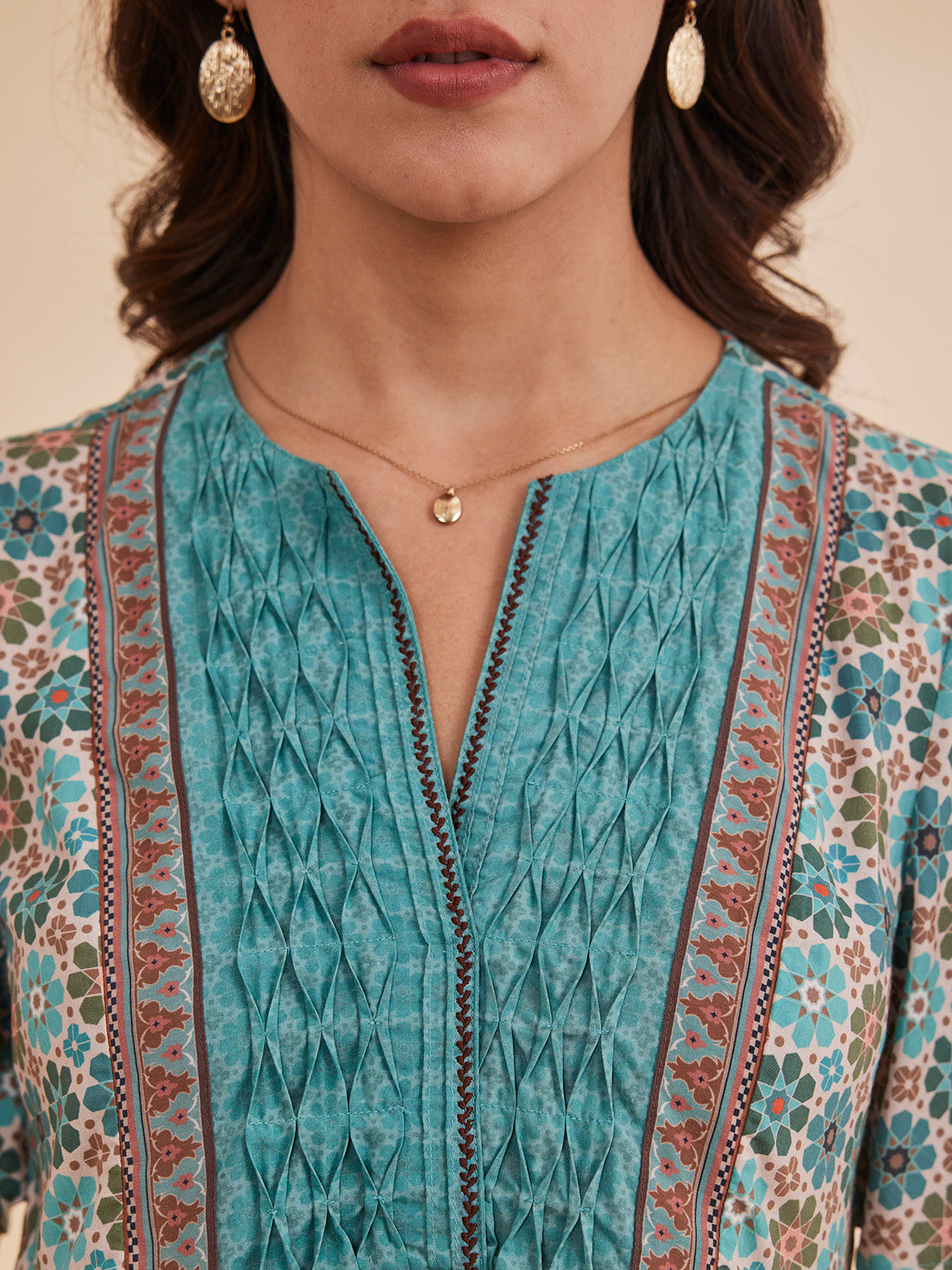 Bahia - Organic Bamboo Printed Fit And Flare Top image 7