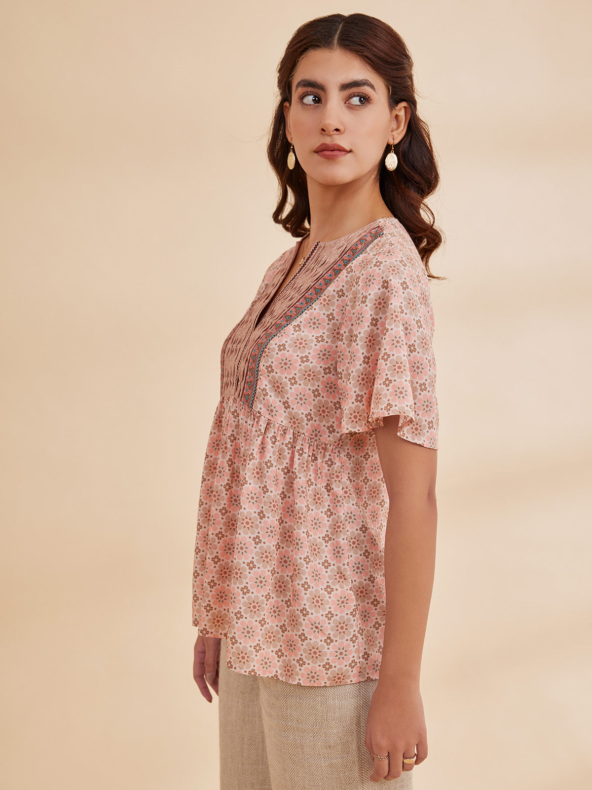 Bahia - Organic Bamboo Printed Fit And Flare Top image 7