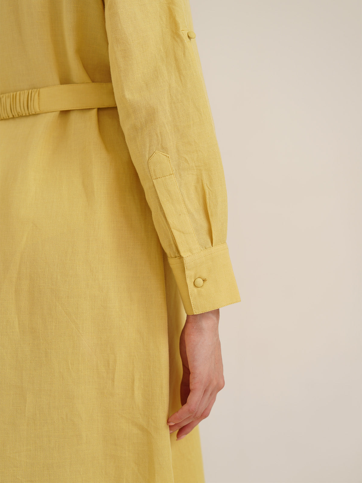 Bona - Embroidered Linen Shirt Dress image 9
