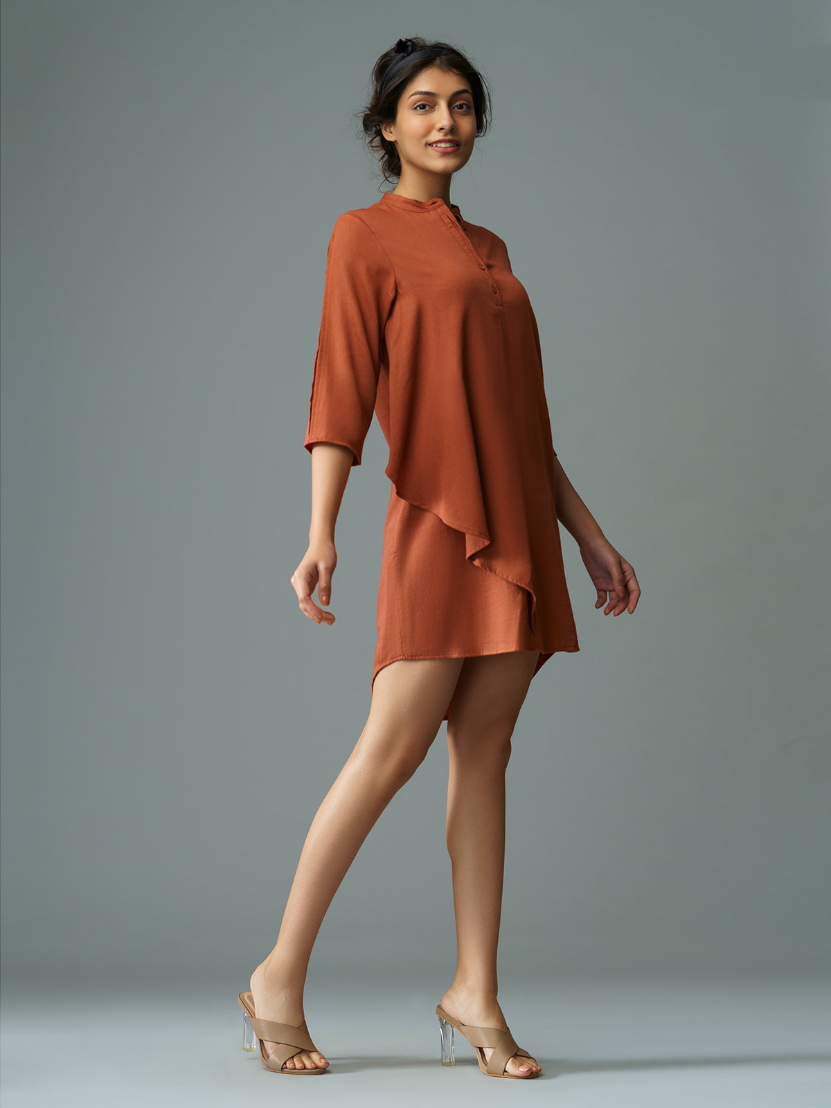 Corte - Stylish Viscose Satin Dress image 6
