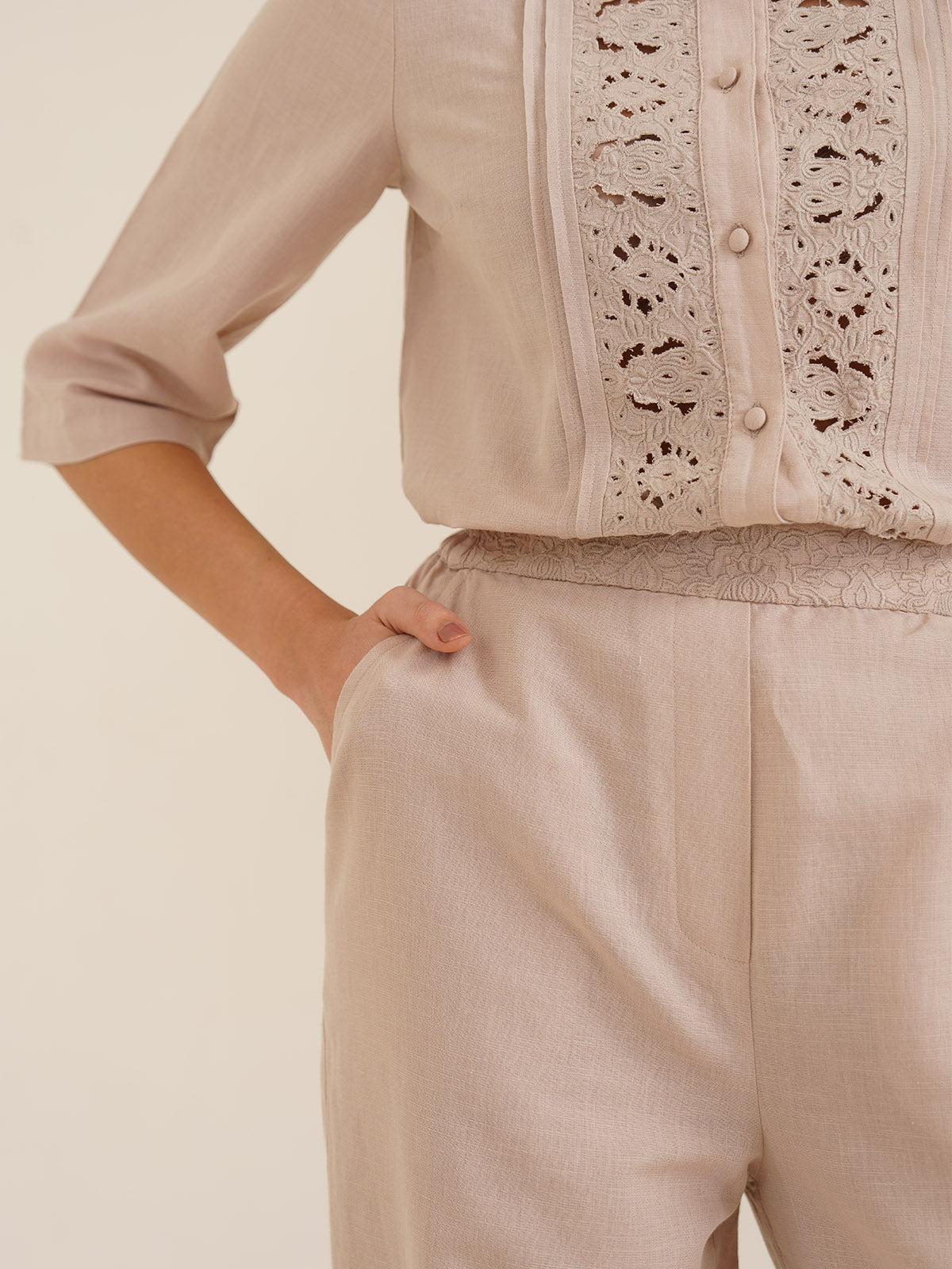 Dove - Organic Cotton Linen Pants image 3