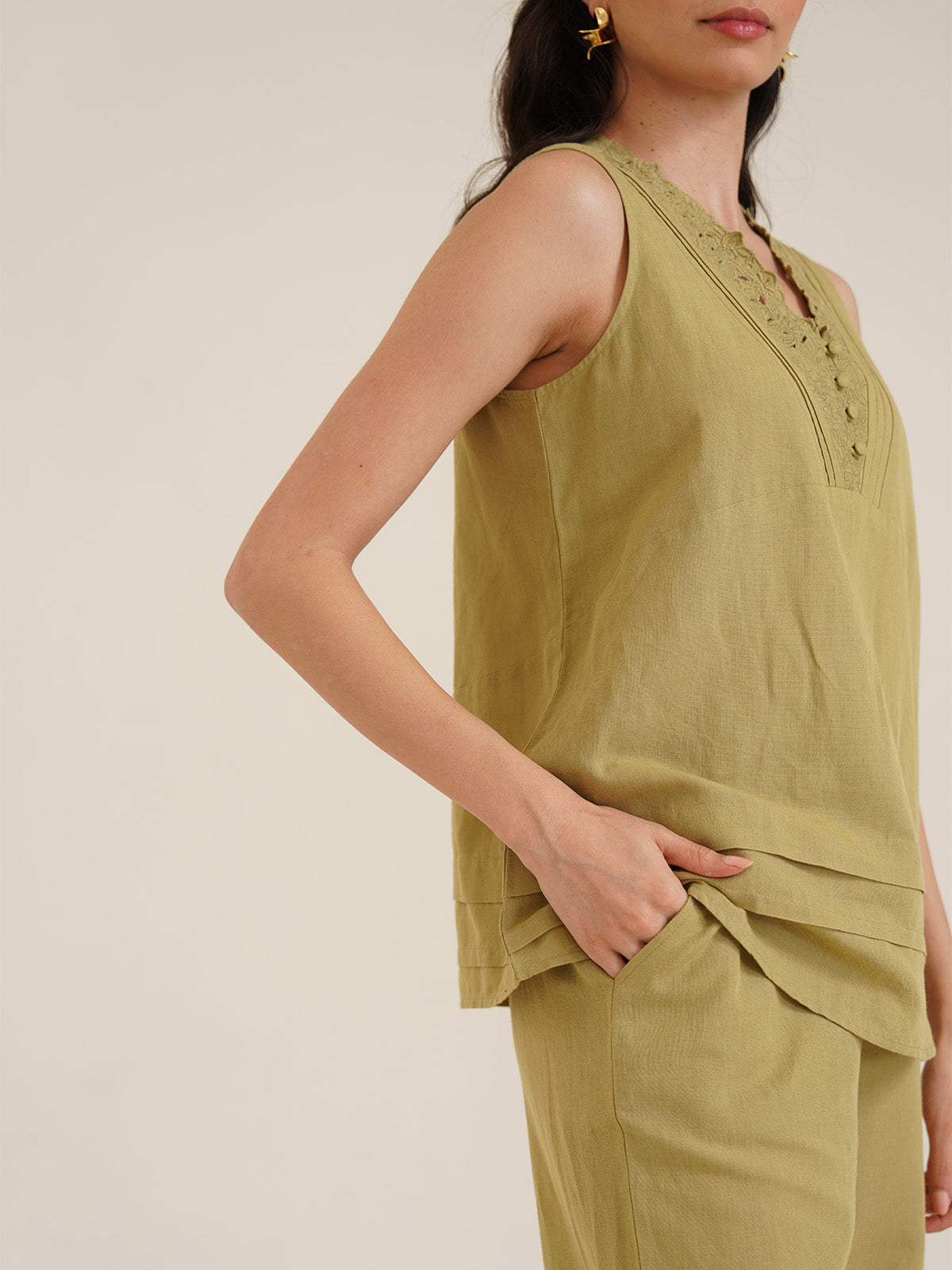 Dove - Organic Cotton Linen Pants image 4